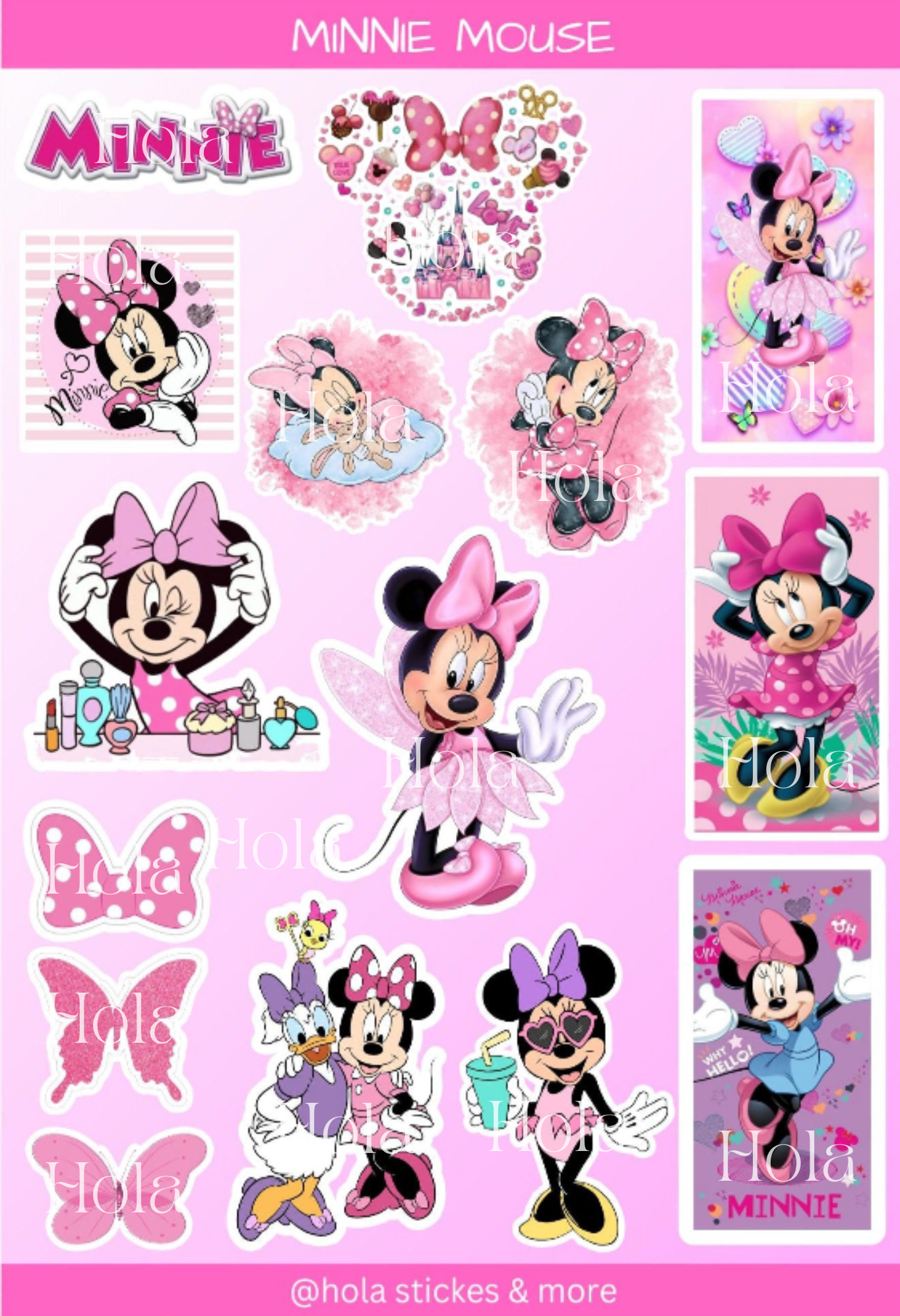 Mini Mouse sticker sheet