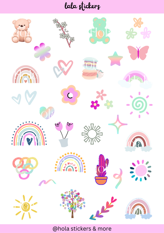 Lulu sticker sheet