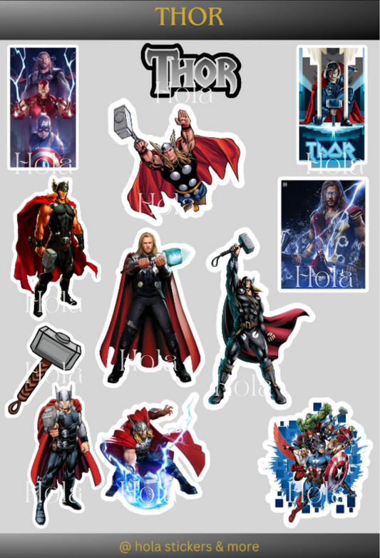 Thor sticker sheet